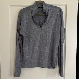 Nike Blue Gray Long Sleeve Women's Top
